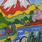 厚塗りの日本画作品に起こりやすい現象