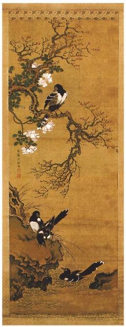 <span class="tw-text-xs tw-font-semibold">沈南蘋</span><span class="tw-text-sm tw-font-semibold">「花鳥図」</span>