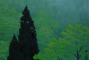 東山魁夷「霧の山狭」