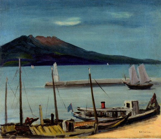 <span class="tw-text-xs tw-font-semibold">海老原喜之助</span><span class="tw-text-sm tw-font-semibold">「桜島」</span>