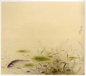 入江波光「遊魚之図」