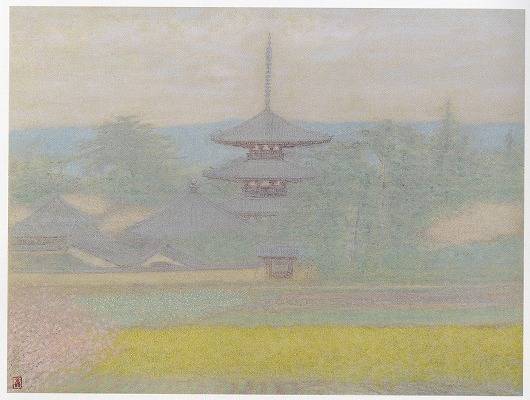 <span class="tw-text-xs tw-font-semibold">吉田善彦</span><span class="tw-text-sm tw-font-semibold">「春の岡本寺」</span>
