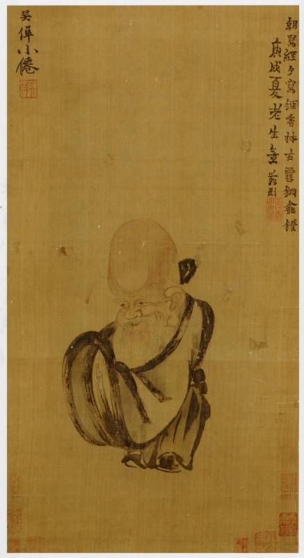 <span class="tw-text-xs tw-font-semibold">金農（金冬心）</span><span class="tw-text-sm tw-font-semibold">「寿老人図」</span>