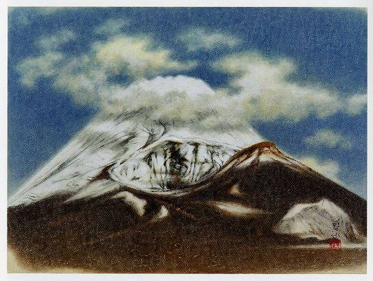 日本画家岩橋英遠の工芸画 大塚工藝社制作 翔鶴 北野美術館所蔵