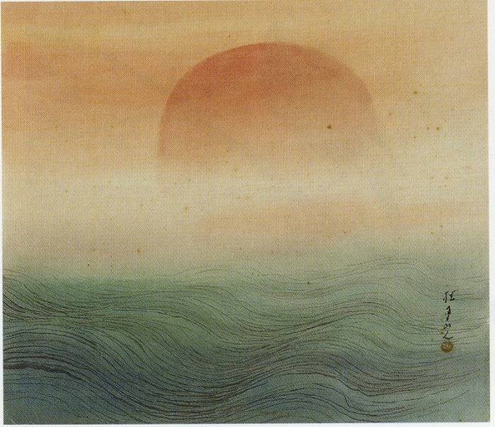 <span class="tw-text-xs tw-font-semibold">松林桂月</span><span class="tw-text-sm tw-font-semibold">「旭日出海圖」</span>