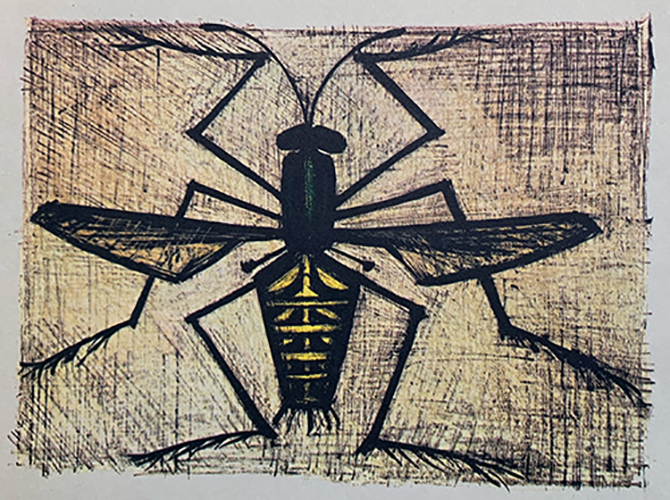 <span class="tw-text-xs tw-font-semibold">ベルナール・ビュッフェ</span><span class="tw-text-sm tw-font-semibold">「L'ABEILLE」</span>