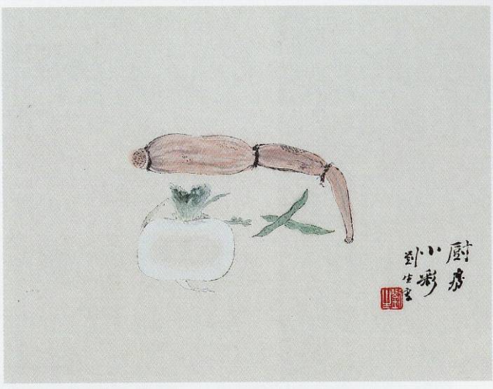 <span class="tw-text-xs tw-font-semibold">岸田劉生</span><span class="tw-text-sm tw-font-semibold">「厨房小彩」</span>