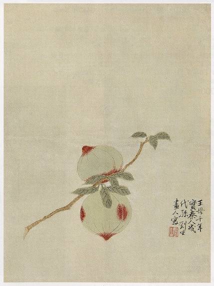 <span class="tw-text-xs tw-font-semibold">岸田劉生</span><span class="tw-text-sm tw-font-semibold">「桃」</span>