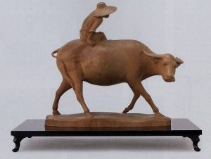 山崎朝雲「牧童」