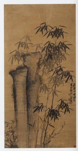 <span class="tw-text-xs tw-font-semibold">李鱓</span><span class="tw-text-sm tw-font-semibold">「水墨竹図」</span>