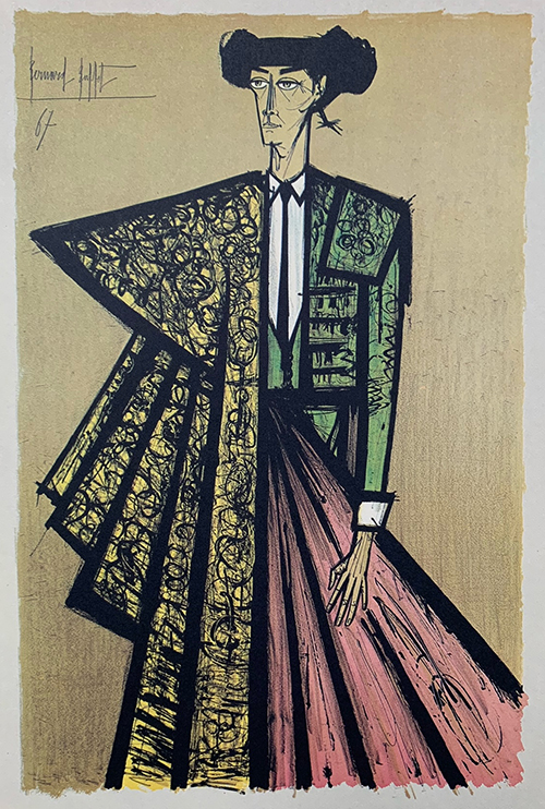 <span class="tw-text-xs tw-font-semibold">ベルナール・ビュッフェ</span><span class="tw-text-sm tw-font-semibold">「ESCAMILLO」</span>
