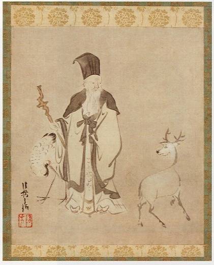 <span class="tw-text-xs tw-font-semibold">尾形光琳</span><span class="tw-text-sm tw-font-semibold">「壽星図」</span>
