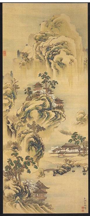 <span class="tw-text-xs tw-font-semibold">桑山玉洲</span><span class="tw-text-sm tw-font-semibold">「渓山早春図」</span>