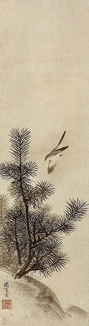 <span class="tw-text-xs tw-font-semibold">円山応挙</span><span class="tw-text-sm tw-font-semibold">「稚松小禽図」</span>