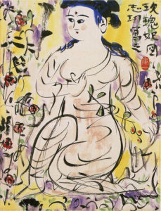 棟方志功「玫瑰妃之図」