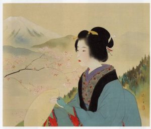 鏑木清方 掛け軸 朝涼 【掛軸】【一間床・半間床】【夏】 : 叙勲