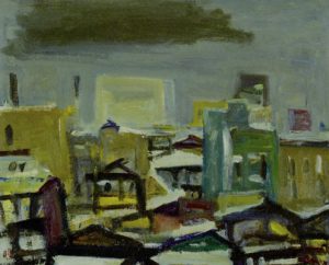 小絲源太郎「雪後」
