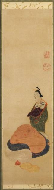 <span class="tw-text-xs tw-font-semibold">伊藤若冲</span><span class="tw-text-sm tw-font-semibold">「遊女大黒」</span>