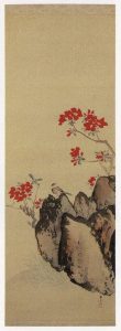 倣 川端玉章 案山子図 絹本掛軸 Z656｜骨董店 のびる 古美術