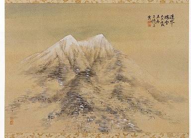 平福百穂「連峯瑞雪」