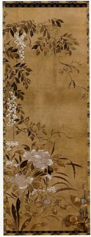 <span class="tw-text-xs tw-font-semibold">俵屋宗達</span><span class="tw-text-sm tw-font-semibold">「藤花芍薬図」</span>