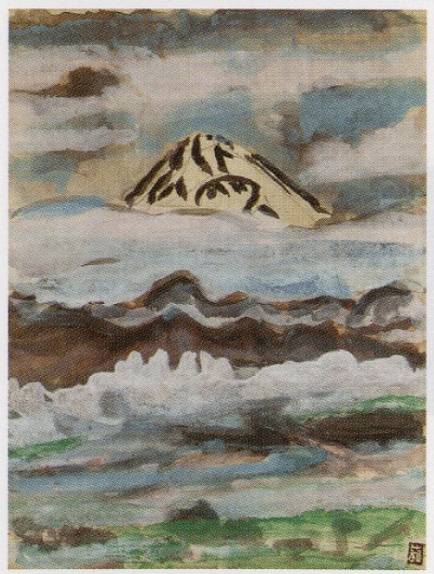 <span class="tw-text-xs tw-font-semibold">梅原龍三郎</span><span class="tw-text-sm tw-font-semibold">「富士山」</span>