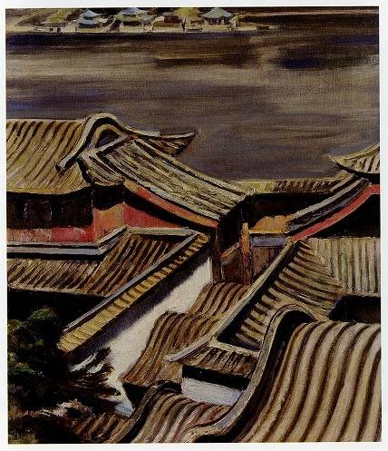 小山敬三「北海風景(北京)」