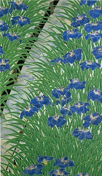 <span class="tw-text-xs tw-font-semibold">福田平八郎</span><span class="tw-text-sm tw-font-semibold">「花菖蒲」</span>