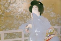 <span class="tw-text-xs tw-font-semibold">伊東深水</span><span class="tw-text-sm tw-font-semibold">「春宵」</span>