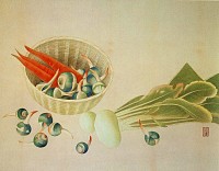 土田麦僊「蔬菜」