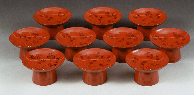 <span class="tw-text-xs tw-font-semibold">松田権六</span><span class="tw-text-sm tw-font-semibold">「竹繪木皿　拾客」</span>