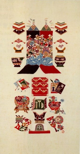 <span class="tw-text-xs tw-font-semibold">芹沢銈介</span><span class="tw-text-sm tw-font-semibold">「型絵染　紙ひな」</span>