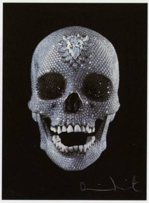 <span class="tw-text-xs tw-font-semibold">ダミアン・ハースト</span><span class="tw-text-sm tw-font-semibold">「For the Love of God」</span>