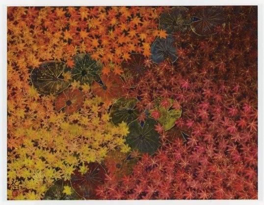 平松礼二「モネの池 紅葉」