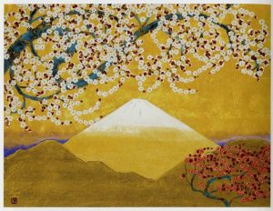 平松礼二「富士と梅と」の買取・査定は美術のプロにお任せ下さい