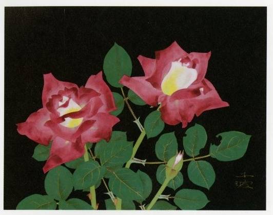 中島千波「薔薇」