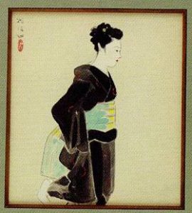 掛軸 『早梅』梶原緋佐子 日本画