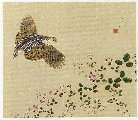 模写】吉】7299 石崎光瑶 花蝶図 竹内栖鳳・山本光一師事 石崎光瑤