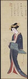 <span class="tw-text-xs tw-font-semibold">祇園井特</span><span class="tw-text-sm tw-font-semibold">「文読美人図」</span>