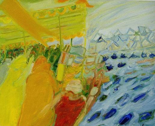ジャン・フサロ「黄色い天幕」