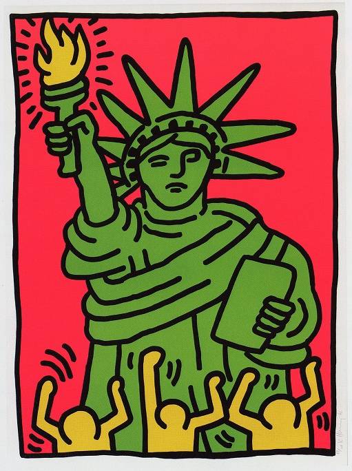 キース・ヘリング「Statue of Liberty」
