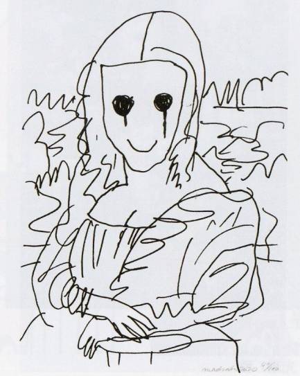 MADSAKI「Coffee Break Drawing of Mona Lisa_P」