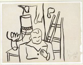 フェルナン・レジェ「アトリエの画家」