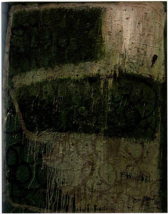 <span class="tw-text-xs tw-font-semibold">松谷武判</span><span class="tw-text-sm tw-font-semibold">「作品-6-1」</span>