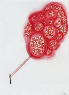<span class="tw-text-xs tw-font-semibold">塩田千春</span><span class="tw-text-sm tw-font-semibold">「Connected to the Universe」</span>