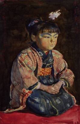 <span class="tw-text-xs tw-font-semibold">岸田劉生</span><span class="tw-text-sm tw-font-semibold">「村娘座像」</span>