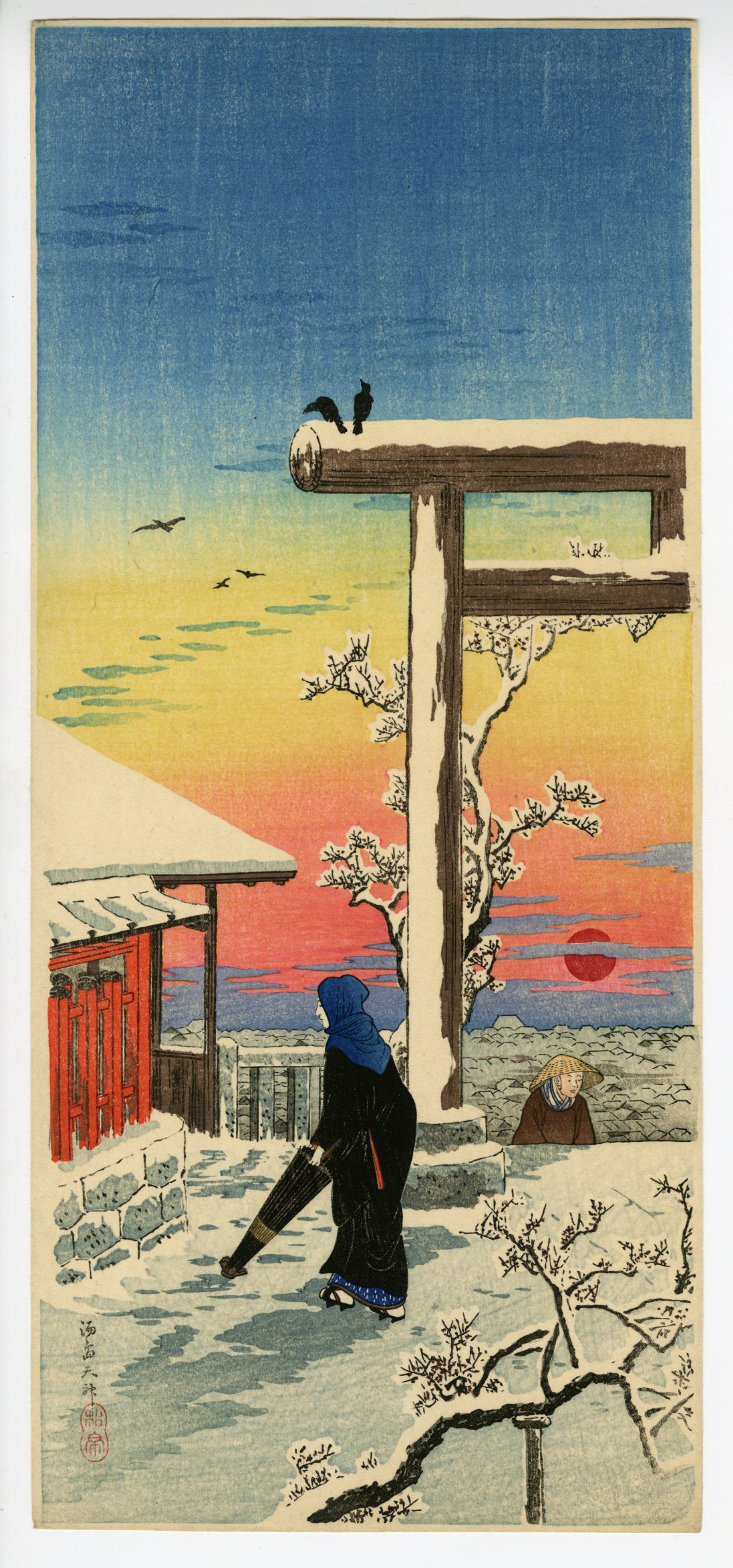 高橋弘明（松亭）「湯島天神」