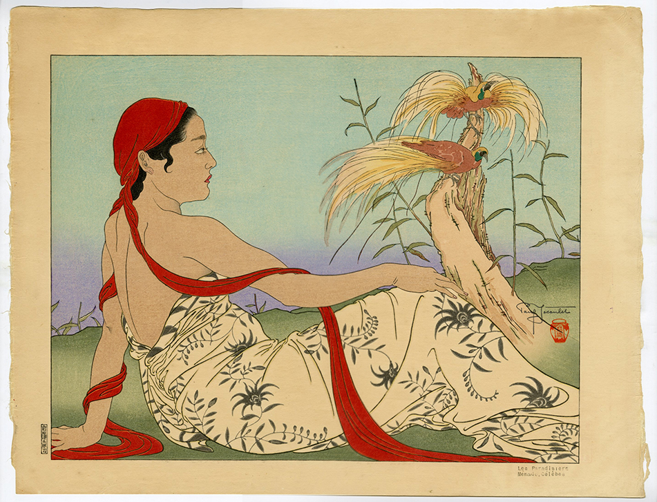 <span class="tw-text-xs tw-font-semibold">ポール・ジャクレー</span><span class="tw-text-sm tw-font-semibold">「Les Paradisiers Ménado, Célèbes」</span>