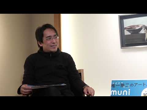 諏訪敦さんインタビュー風景【????muni art award 2021】 作家別作品買取